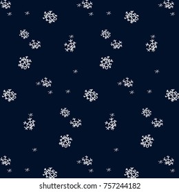 ornament with snowflakes, vector illustration,