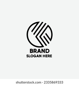 Ornament Square Logo Template. Abstract Frame Element. Outline geometric emblem design Sacred logo icon.