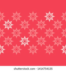 Ornament with Stars. Ethnic boho seamless pattern. Embroidery on fabric. Patchwork texture. Traditional ornament. Tribal pattern. Folk motif. Can be used for wallpaper, textile, wrapping, web.
