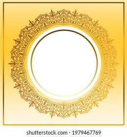 Ornament style background image for template with space for text in center