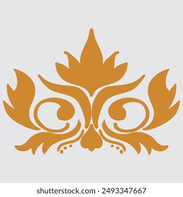Ornament in the style of baroque. Vector.