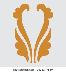 Ornament in the style of baroque. Vector.