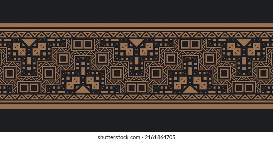 ornament style ethnic seamless border