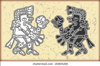 Ornament in style of the Maya