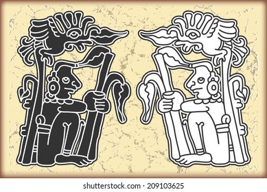 Ornament in style of the Maya
