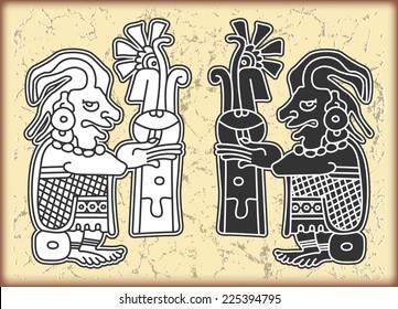 Ornament in style of the Maya