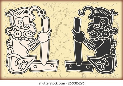 Ornament in style of the Maya