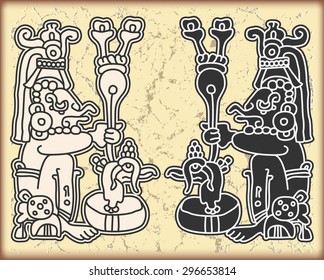 Ornament in style of the Maya