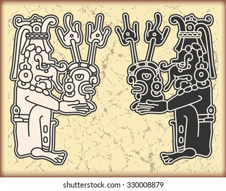 Ornament in style of the Maya