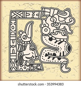 Ornament in style of the Maya