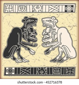 Ornament in style of the Maya