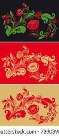 Ornament in style of Russian national tradition.