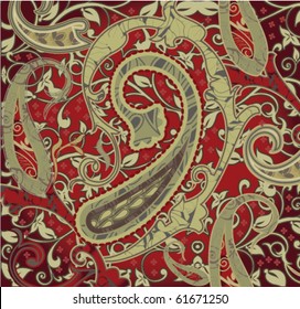 ornament in the style of Turkish cucumber