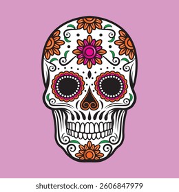 ornament sugar skull the day of dead