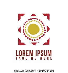Ornament symbol design in square shape style. Classic and elegant logo designs for industry and business. Vector illustration EPS.8 EPS.10