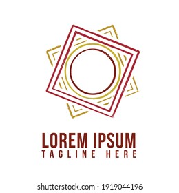 Ornament symbol design in square shape style. Classic and elegant logo designs for industry and business. Vector illustration EPS.8 EPS.10