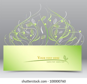 ornament text box, vector