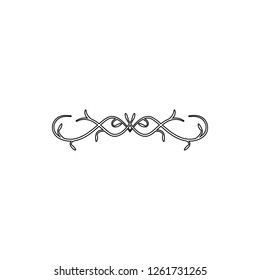 ornament with twigs icon. Element of ornaments for mobile concept and web apps icon. Thin line icon for website design and development, app development