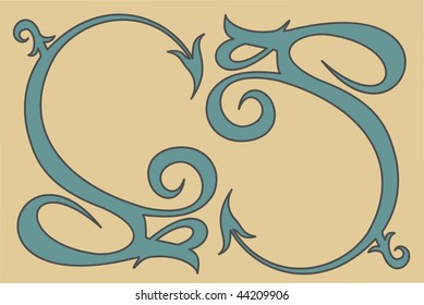 Ornament from two elements