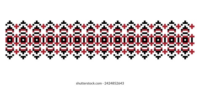 Ornament of Ukrainian embroidery. Vector illustration.