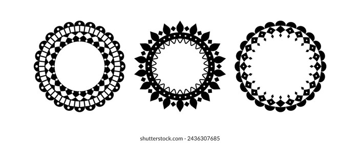 Ornament Vector Art Circle Frame