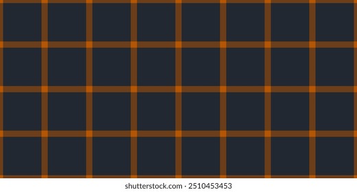 Ornament vector background fabric, blank check tartan textile. Spring texture pattern plaid seamless in orange and dark colors palette.