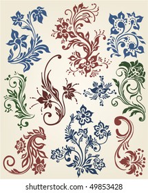 ornament vector floral decoration