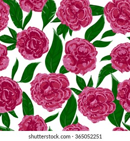 ornament vector. floral pattern. flowers leaves seamless