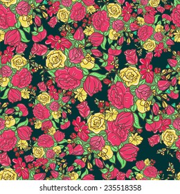 ornament vector. floral pattern.  seamless,