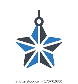 ornament vector glyph color icon 