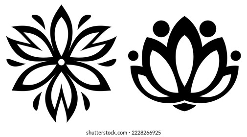 ornament vector, icon vector, isolated illustration abstract pattern on white background