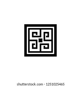 ornament vector icon. ornament sign on white background. ornament icon for web and app
