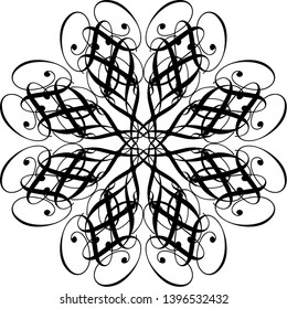 Ornament. Vector illustration. Picture. Computer graphic