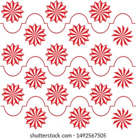 ornament vector line vintage style design 