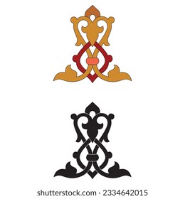 Ornament Vector - Multi Purpose Decorative Creative Design - Floral Vintage Art