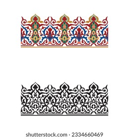 Ornament Vector - Multi Purpose Decorative Creative Design - Floral Vintage Art