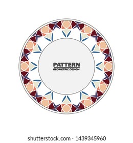  ornament. Vector pattern. Abstract geometric frame. Circles abstract background.