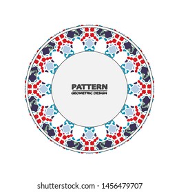 ornament. Vector pattern. Abstract geometric frame. Circles abstract background.