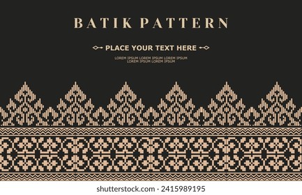 patrón vectorial de diseño tradicional patrón batik