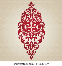 Ornament in Victorian style. Element for design. It can be used for decorating of invitations, cards, decoration for bags, clothes and at tattoo creation.