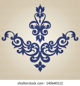 Ornament in Victorian style. Element for design. It can be used for decorating of invitations, cards, decoration for bags, clothes and at tattoo creation.