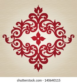 Ornament in Victorian style. Element for design. It can be used for decorating of invitations, cards, decoration for bags, clothes and at tattoo creation.