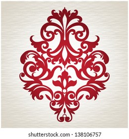 Ornament in Victorian style with space for your text. Element for design. It can be used for decorating of invitations, cards, decoration for bags and at tattoo creation.