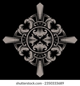 ornament vintage decoration vector design