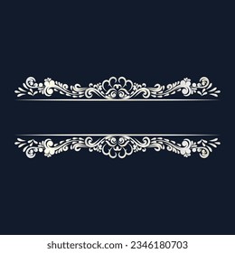 Ornament vintage luxury frame wedding invitation card text box title border islamic
