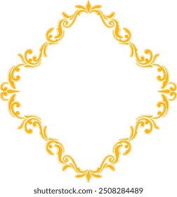 Ornament Vintage Wedding Floral Border
