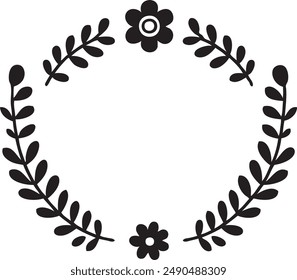 Ornament Visual arts, floral vine, border, Black, Elements Vector