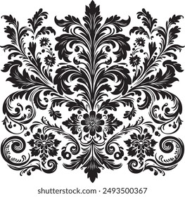 Ornament Visual arts, floral vine, border, Black, Elements Vector