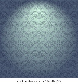 Ornament Wallpaper Wall with Light