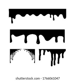 ornamento Leche de agua, conjunto de ilustraciones vectoriales. Limpio, gota. vectores 10
